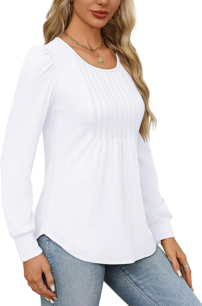 Bonnie | Pleated Shirt with Long Sleeves