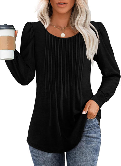 Bonnie | Pleated Shirt with Long Sleeves