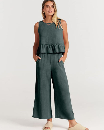 Amalyn – Casual Linen Two-Piece Set