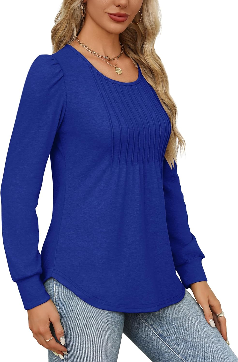 Bonnie | Pleated Shirt with Long Sleeves