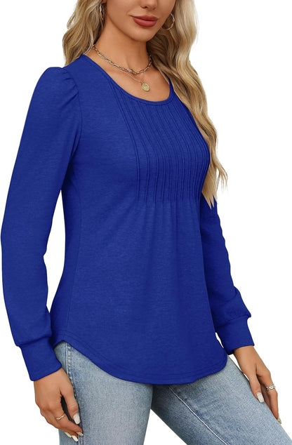 Bonnie | Pleated Shirt with Long Sleeves