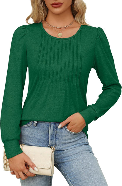 Bonnie | Pleated Shirt with Long Sleeves
