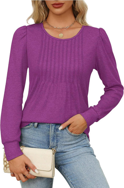 Bonnie | Pleated Shirt with Long Sleeves