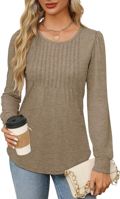 Bonnie | Pleated Shirt with Long Sleeves