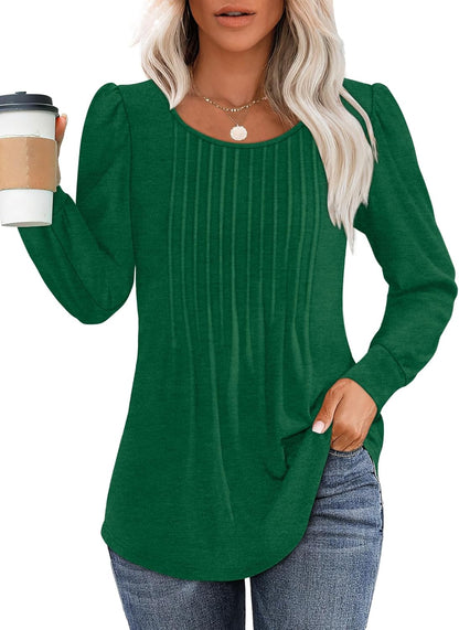 Bonnie | Pleated Shirt with Long Sleeves