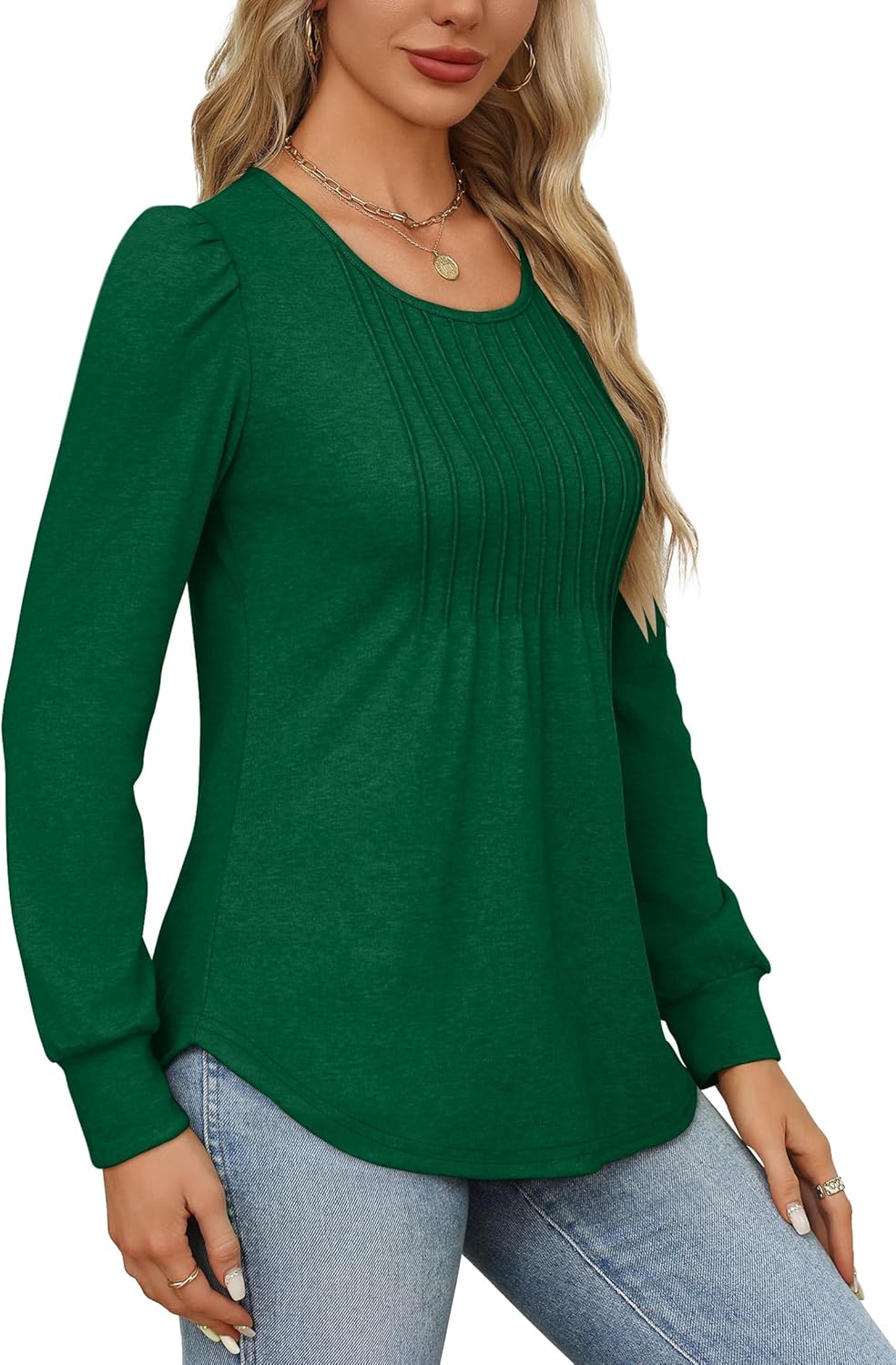Bonnie | Pleated Shirt with Long Sleeves