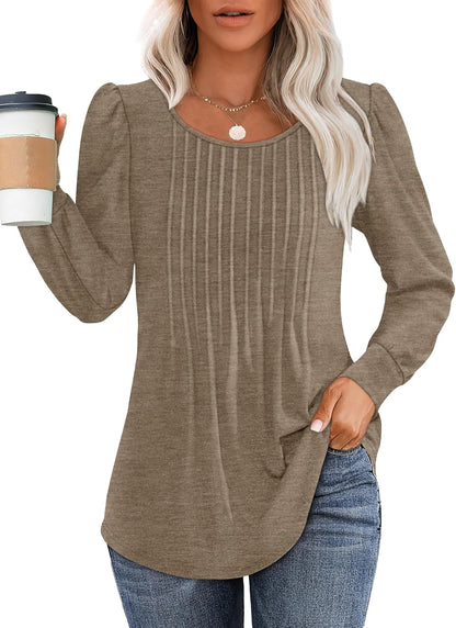 Bonnie | Pleated Shirt with Long Sleeves