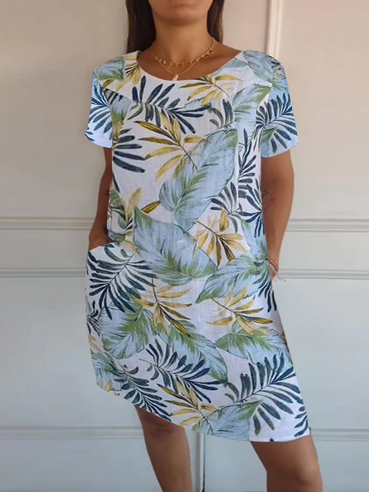 Lillian Hart | Cotton &amp; Linen Printed Dress