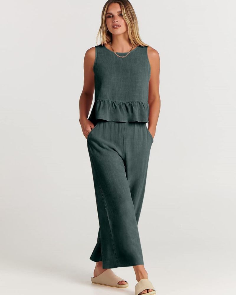 Amalyn – Casual Linen Two-Piece Set