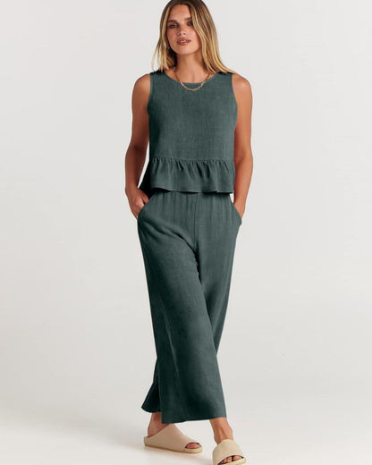 Amalyn – Casual Linen Two-Piece Set