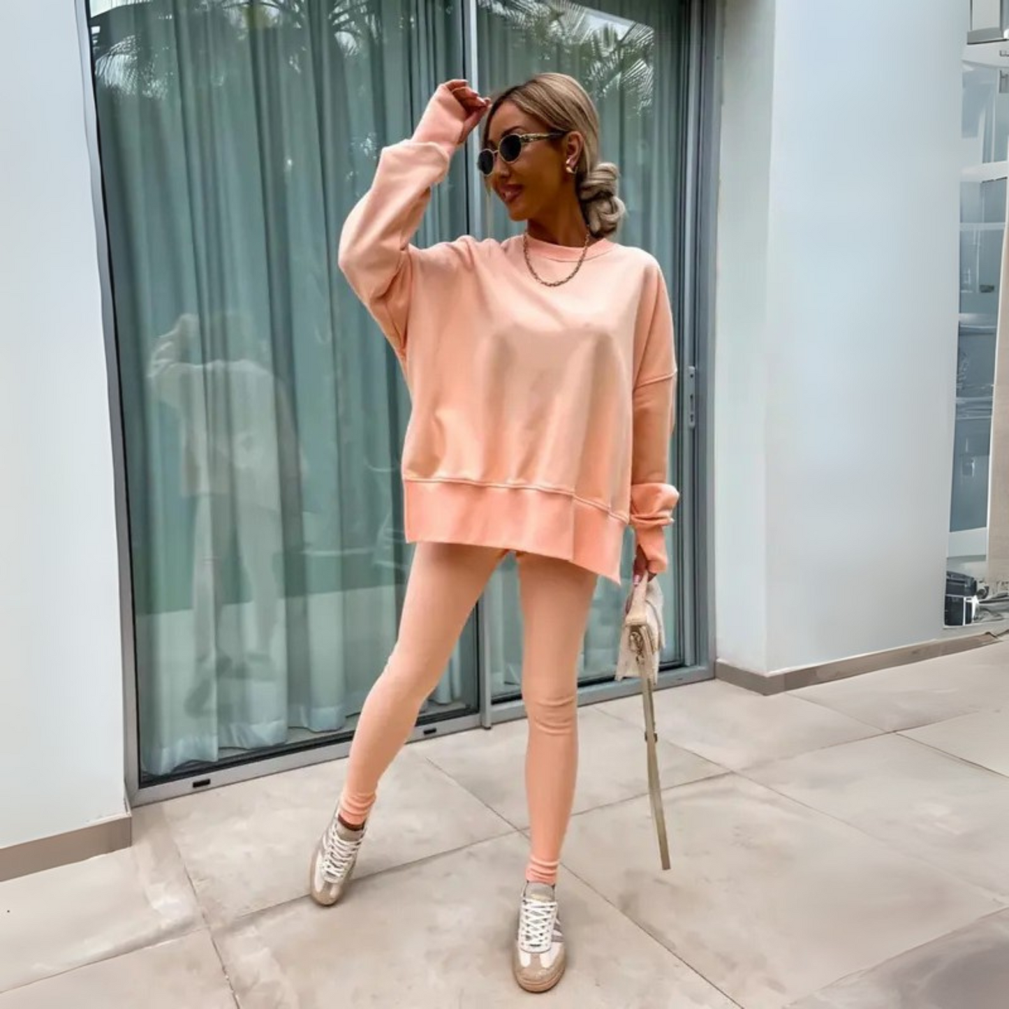 Alessia – Casual Long Sleeve Sweatshirt and Pants Set