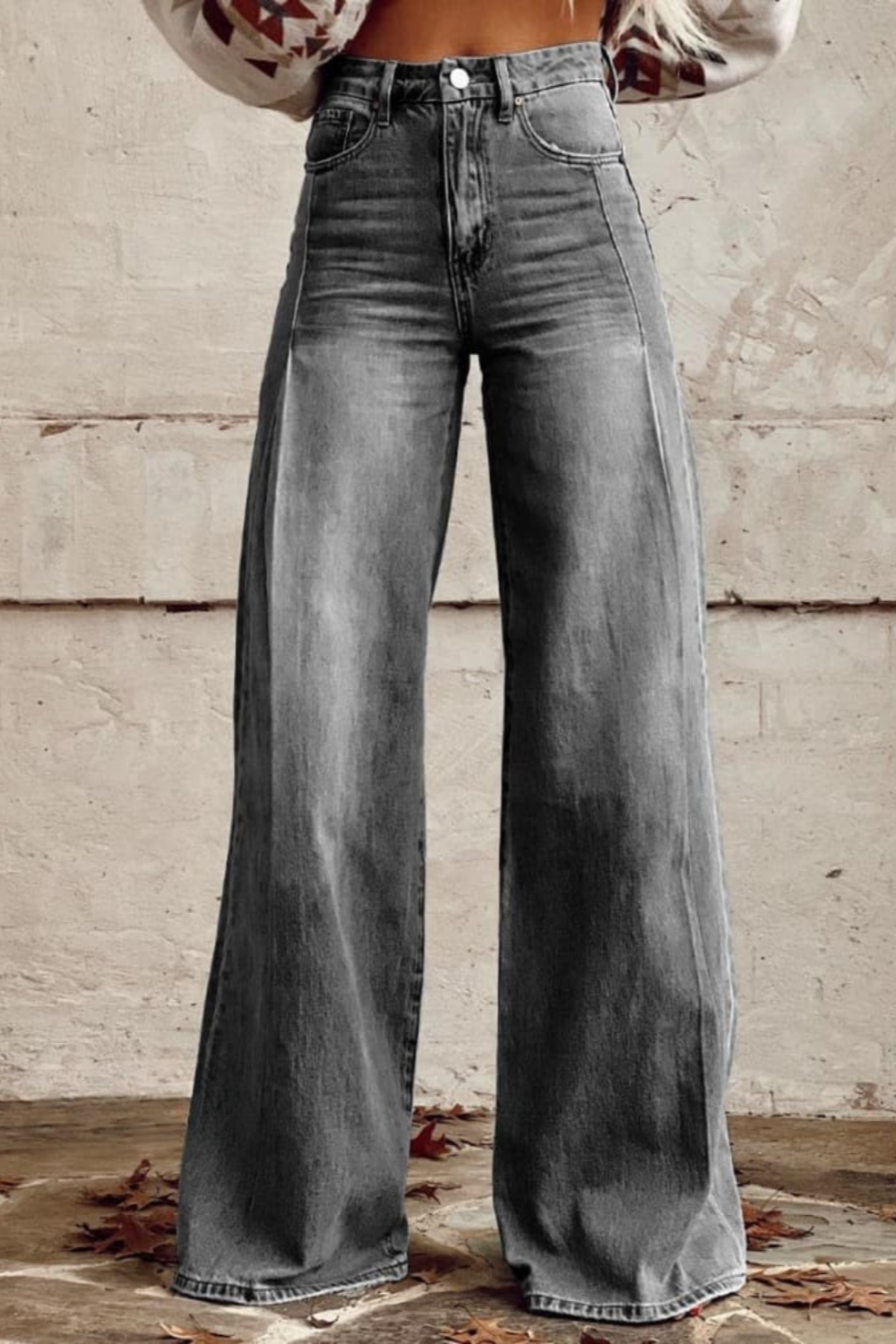 Ashley - Printed Wide-Leg Pants