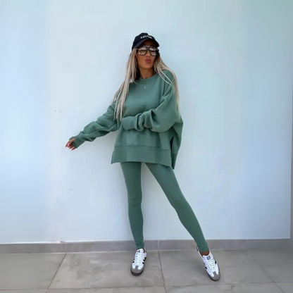 Alessia – Casual Long Sleeve Sweatshirt and Pants Set