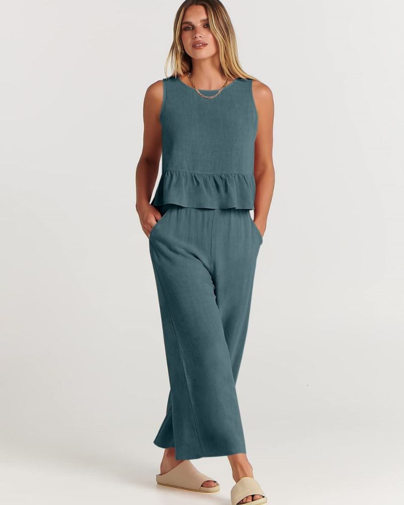 Amalyn – Casual Linen Two-Piece Set
