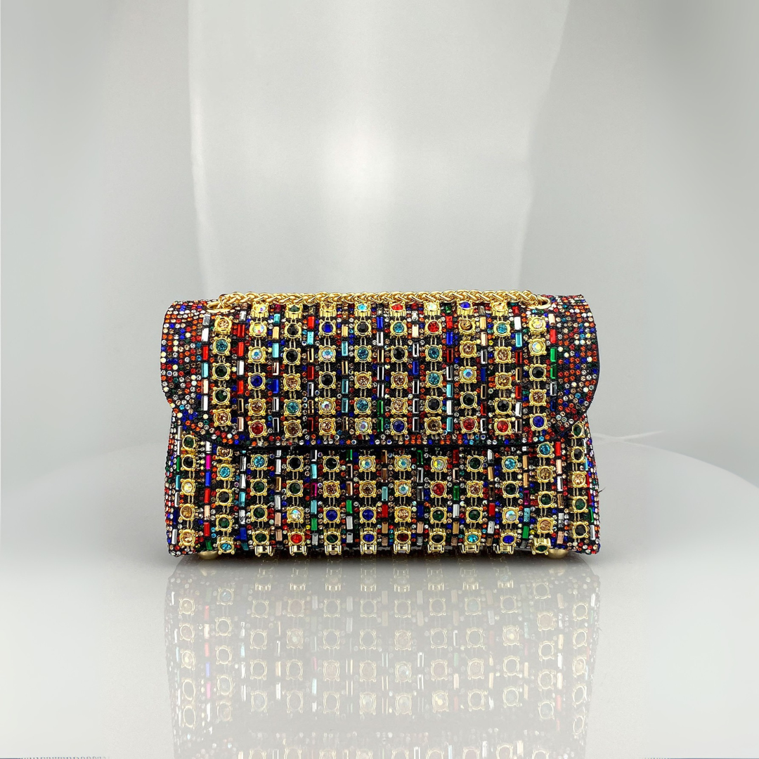 Ariane – Chic Chain Colored Diamond Shoulder Bag