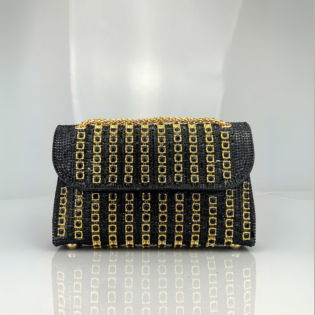 Ariane – Chic Chain Colored Diamond Shoulder Bag