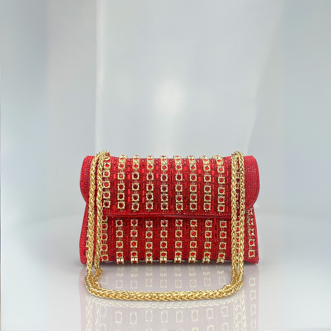 Ariane – Chic Chain Colored Diamond Shoulder Bag