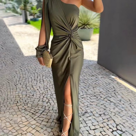 Audrey - Luxury One Shoulder Long Dress