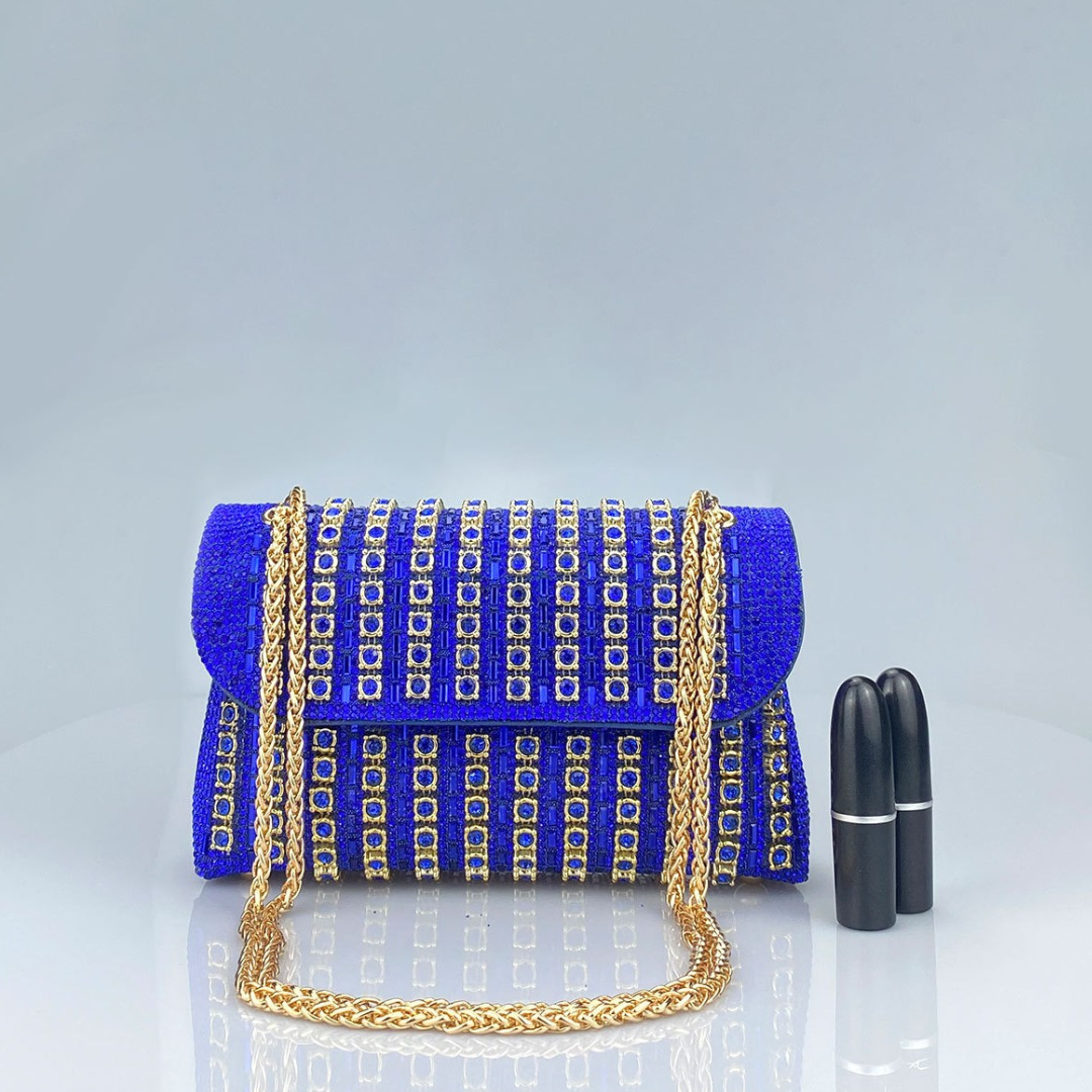 Ariane – Chic Chain Colored Diamond Shoulder Bag