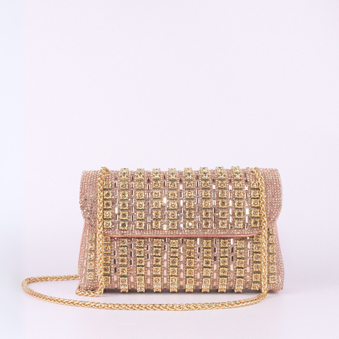 Ariane – Chic Chain Colored Diamond Shoulder Bag