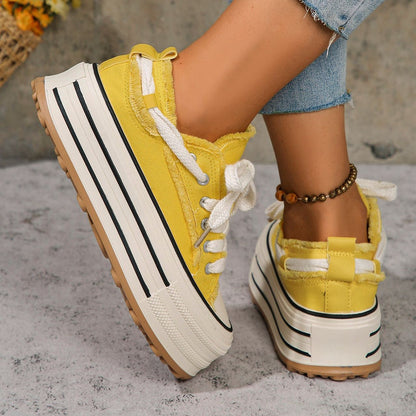 Luna West | Fringed Platform Sneaker