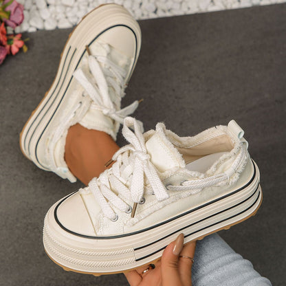 Luna West | Fringed Platform Sneaker