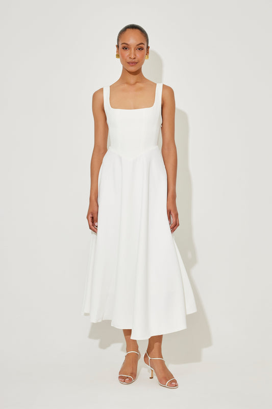 Thalira – Timeless Flowy Midi Dress