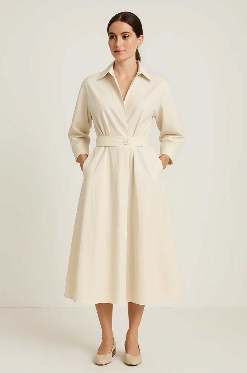 Liora – Women's Cotton Shirt Dress