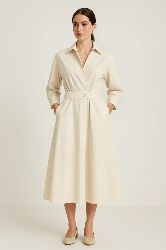 Liora – Women's Cotton Shirt Dress