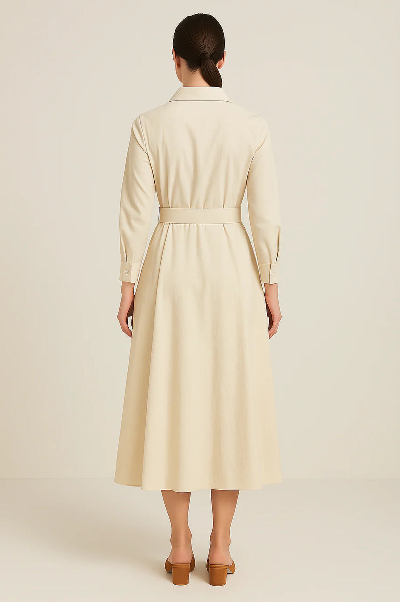 Liora – Women's Cotton Shirt Dress