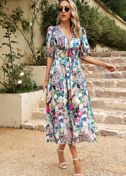 Aurora – Elegant Floral Dress