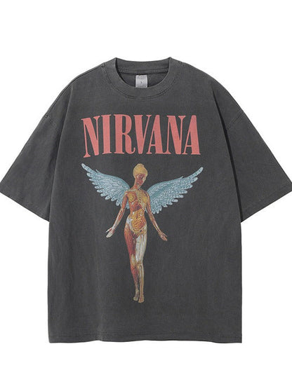 Nirvana - Washed Rock Band Shirt
