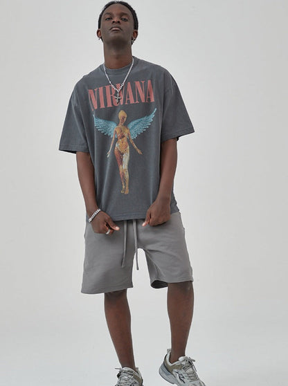 Nirvana - Washed Rock Band Shirt
