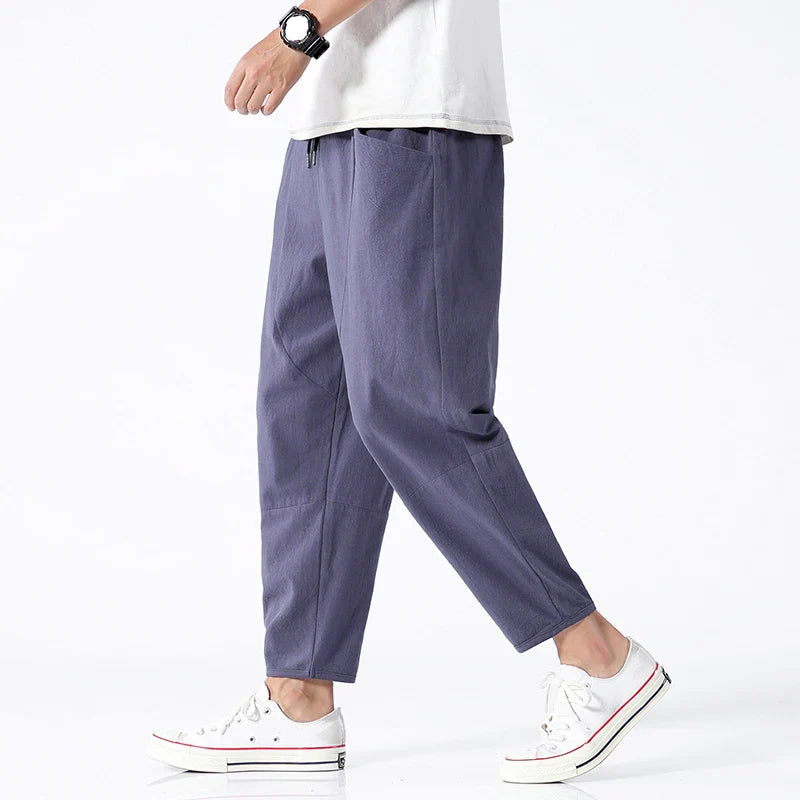 Logan | Urban Cropped Cotton Pants