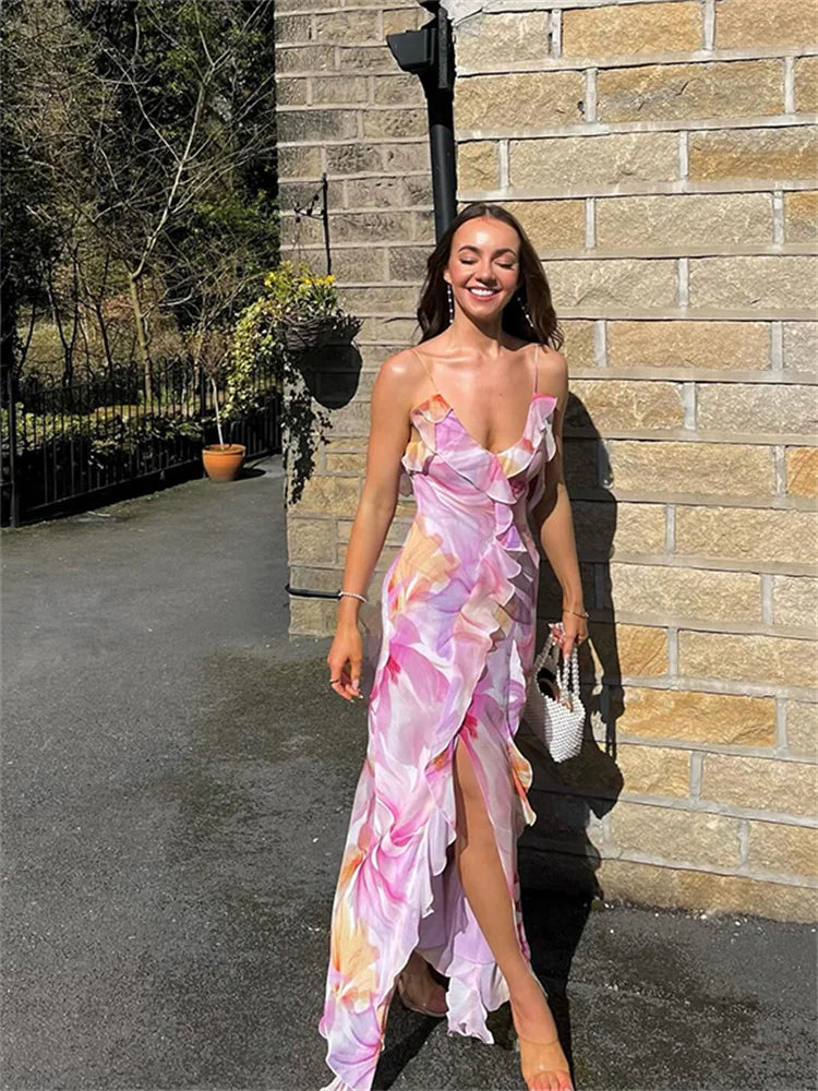 Giselle | Elegant Floral Wrap Dress
