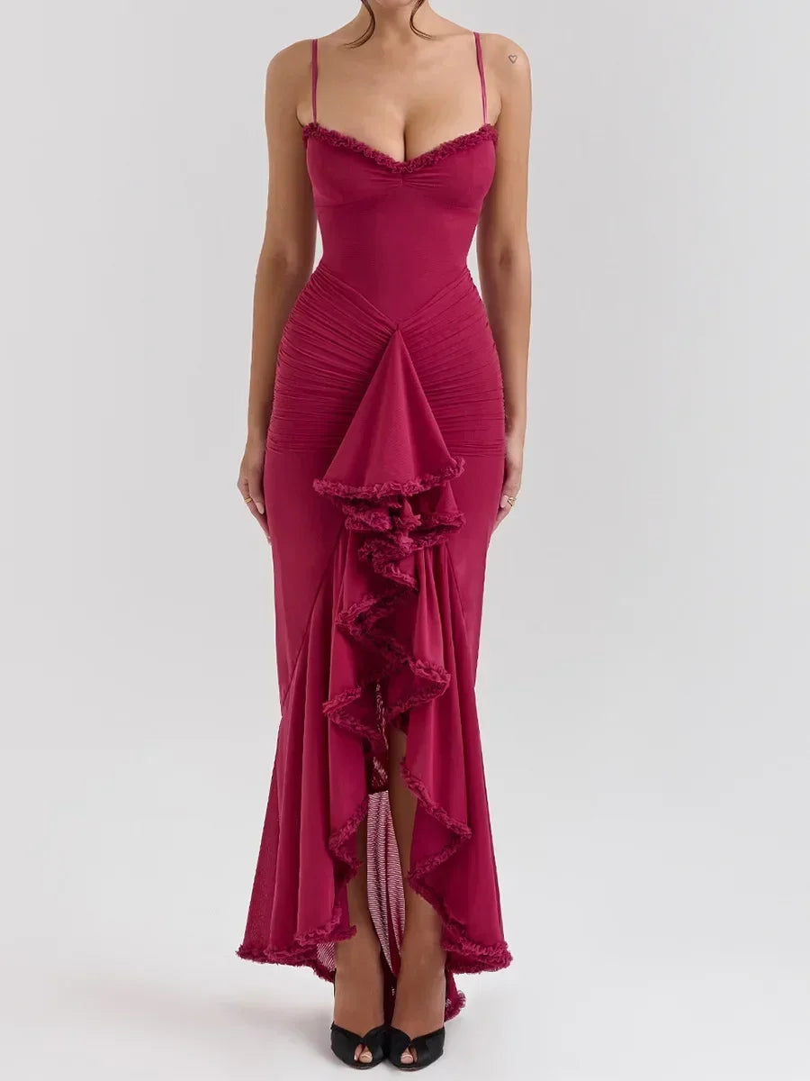 Amara | Irregular Mesh Bodycon Party Dress