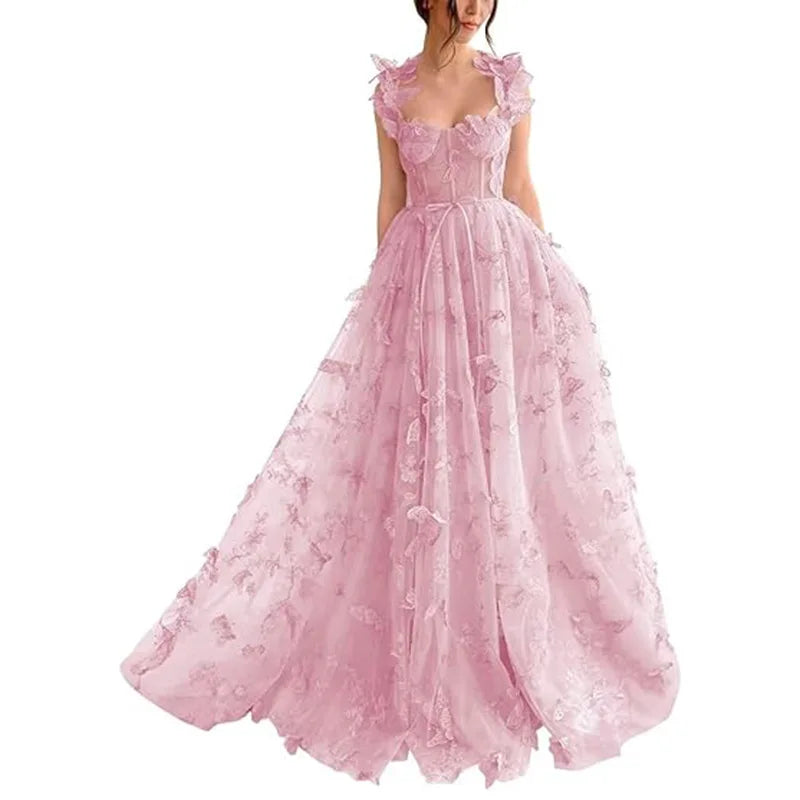 Amelia | Butterfly Sage Prom Gown