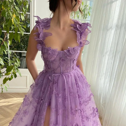 Amelia | Butterfly Sage Prom Gown