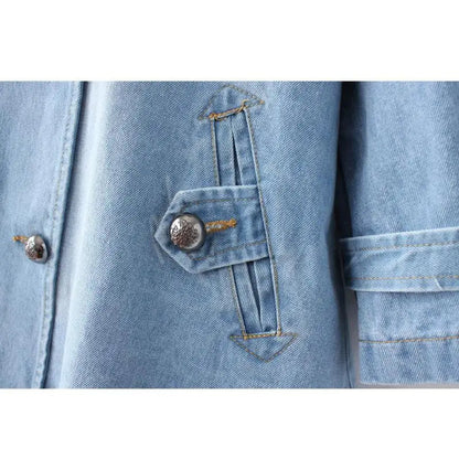 Juliette Hart | Stylish Denim Cape Coat
