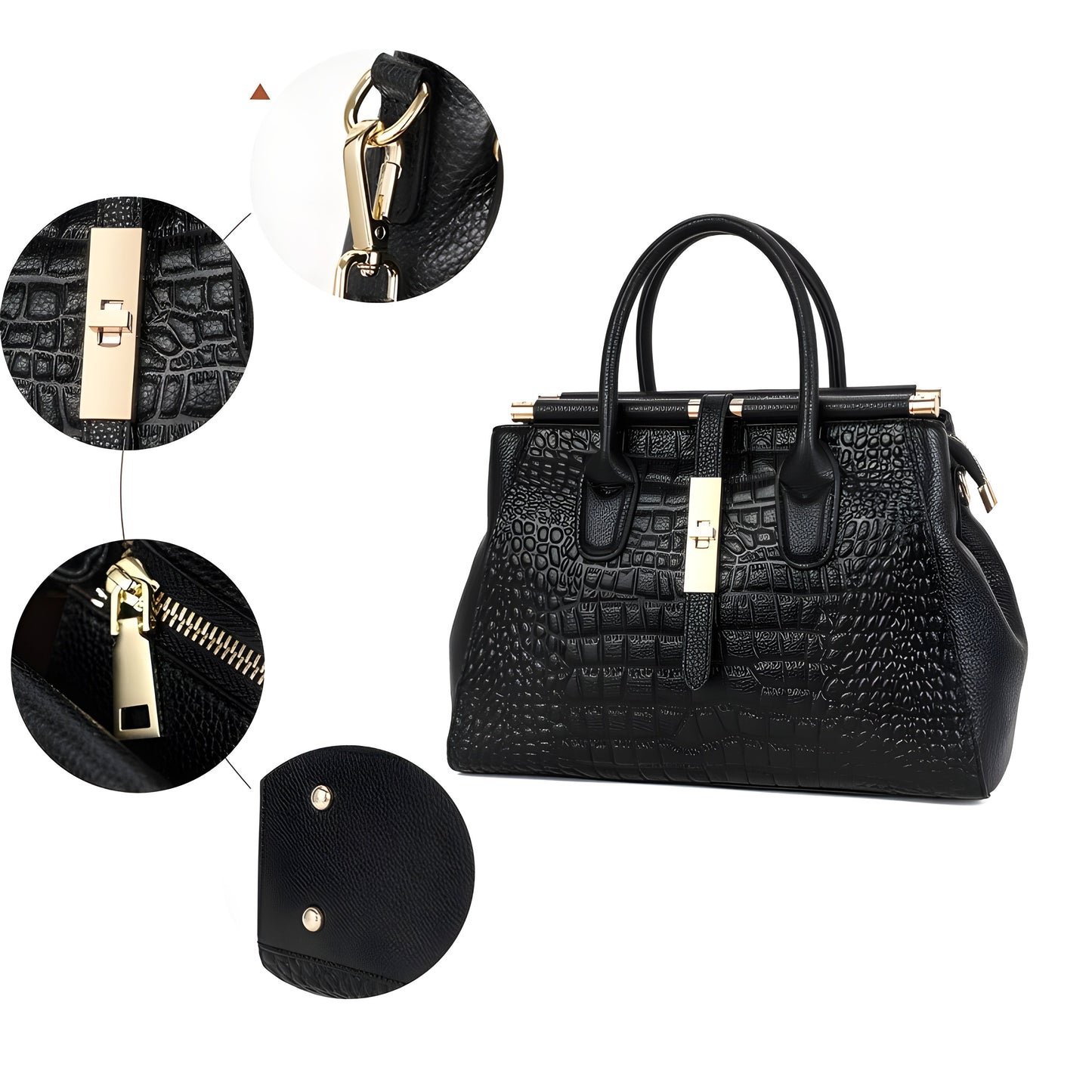 Alina | Women’s Crocodile Pattern Handbag