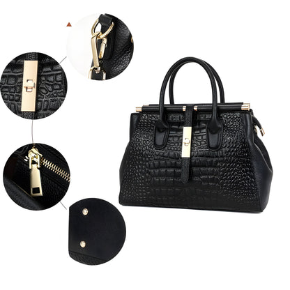 Alina | Women’s Crocodile Pattern Handbag