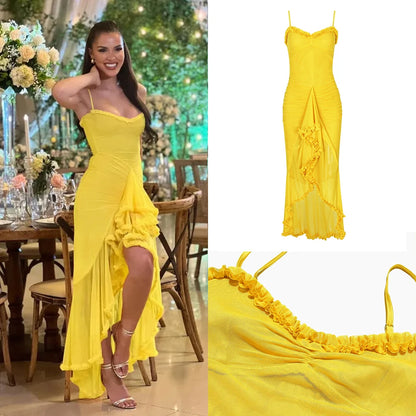 Amara | Irregular Mesh Bodycon Party Dress