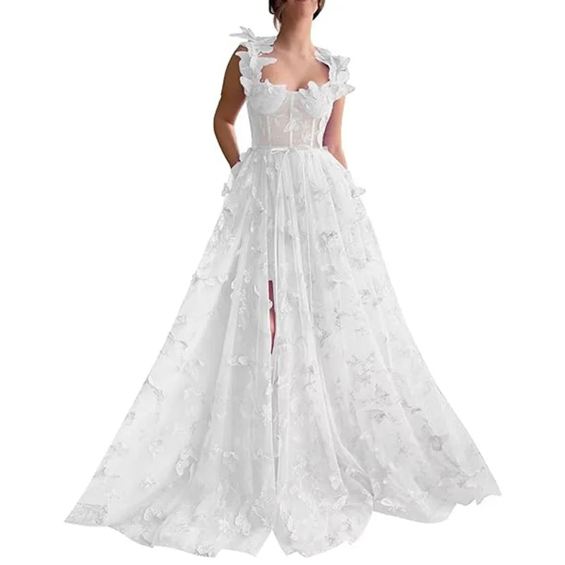 Amelia | Butterfly Sage Prom Gown