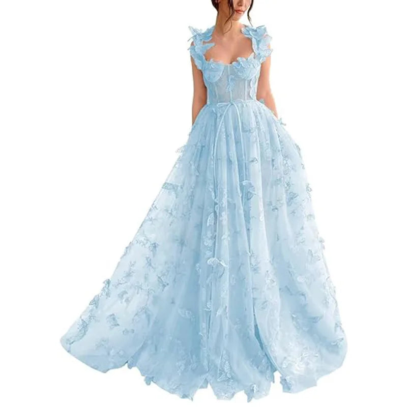 Amelia | Butterfly Sage Prom Gown