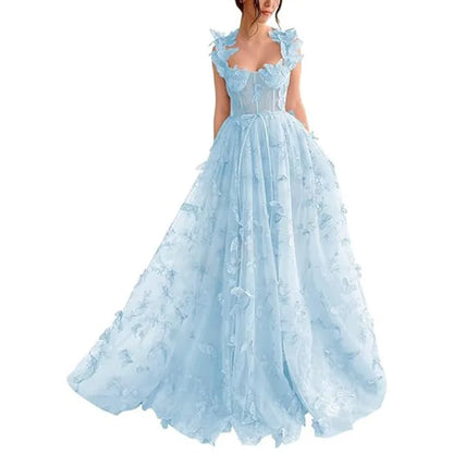 Amelia | Butterfly Sage Prom Gown