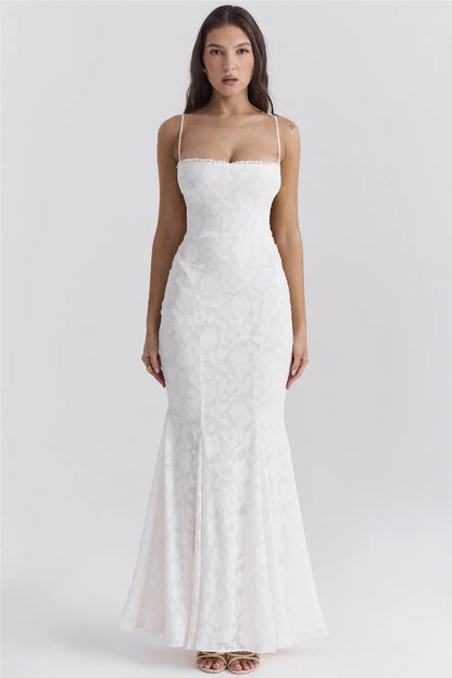 Aurora Lace-up Maxi Dress