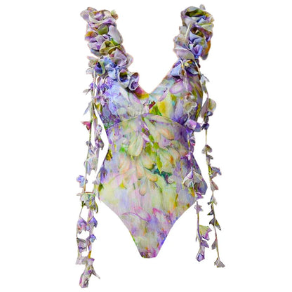 Isla | Enchanted Lace-Up One-Piece Swimsuit