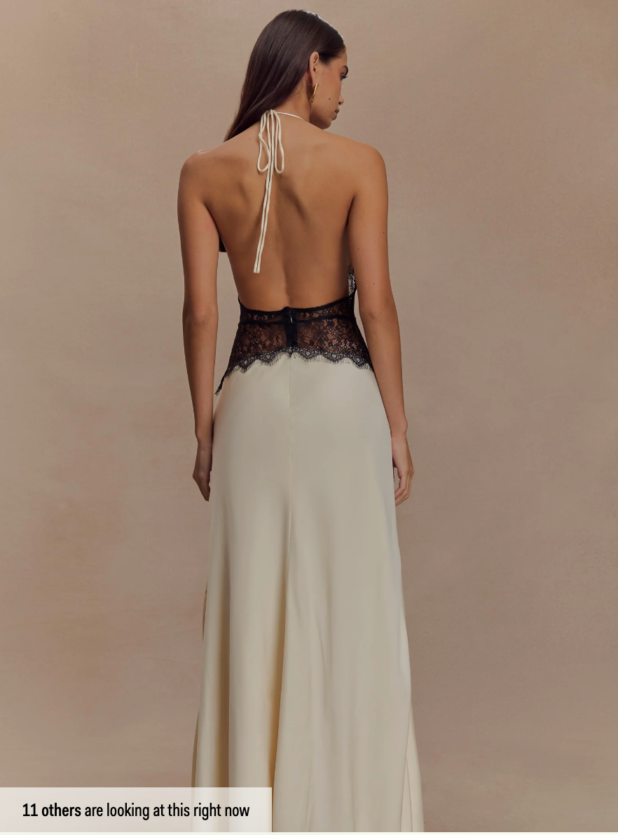 Noiréa – Lace and Satin Dress