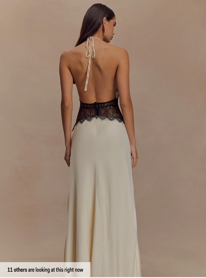 Noiréa – Lace and Satin Dress