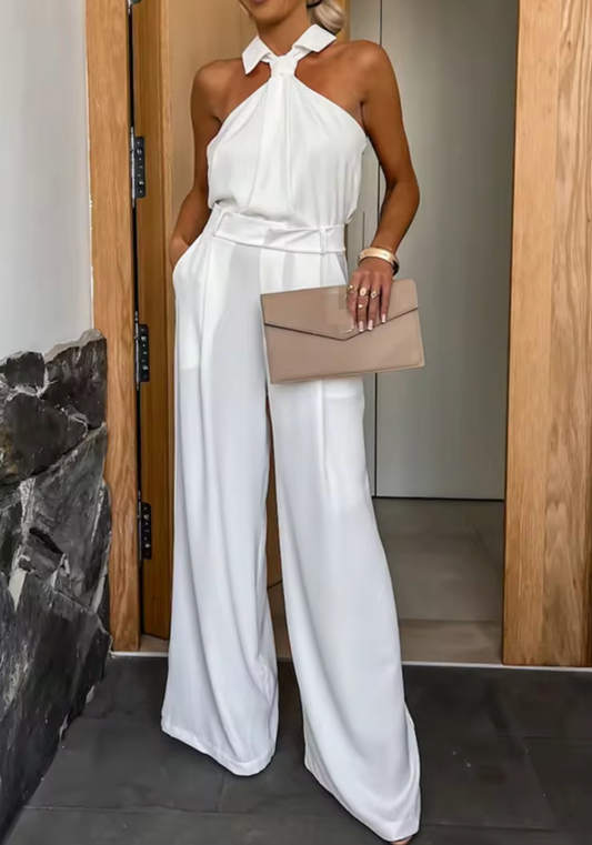 Caroline | Sleek Jumpsuit with Wide Legs